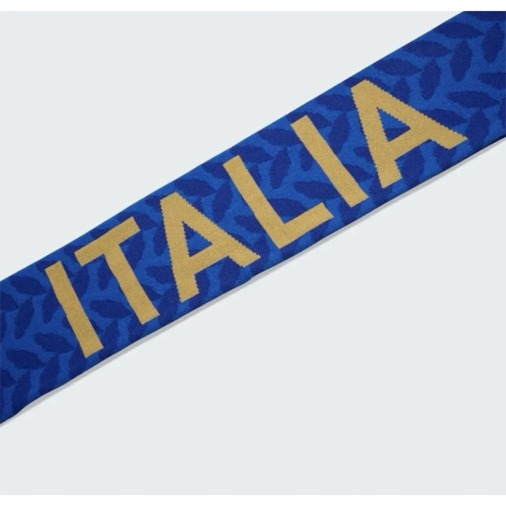 Adidas Italy Scarf Logo & Crest Match Day World Cup Blue New